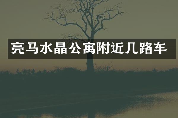 亮马水晶公寓附近几路车