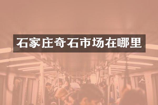 石家庄奇石市场在哪里