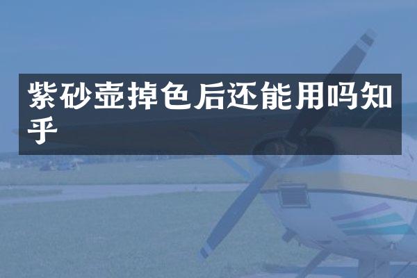 紫砂壶掉色后还能用吗知乎