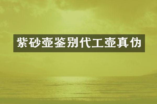 紫砂壶鉴别代工壶真伪