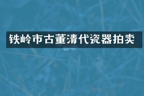 铁岭市古董清代瓷器拍卖