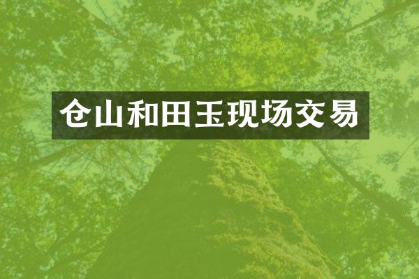 仓山和田玉现场交易