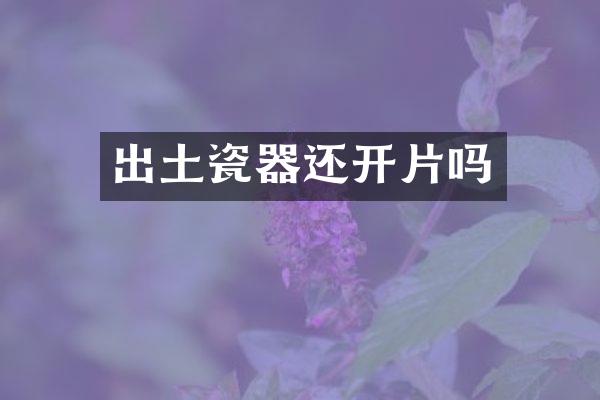 出土瓷器还开片吗