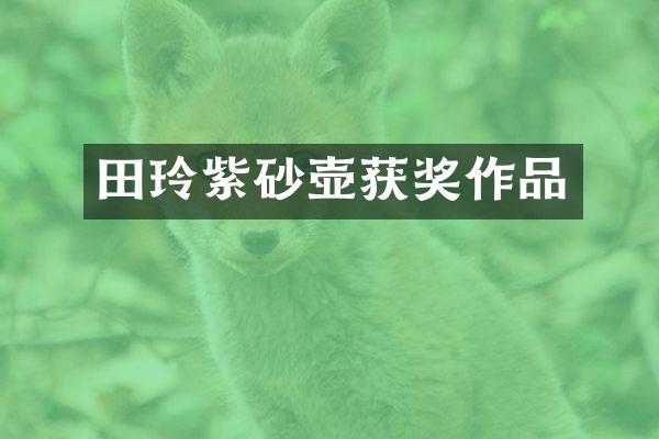 田玲紫砂壶作品