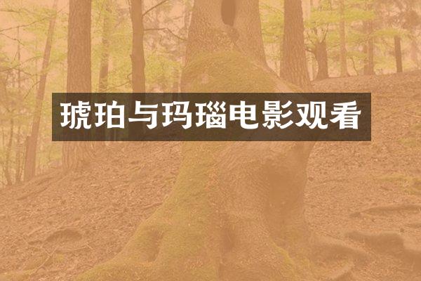 琥珀与玛瑙电影观看