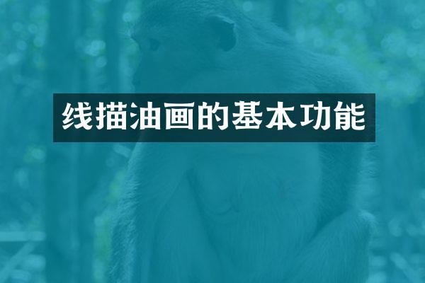 线描油画的基本功能
