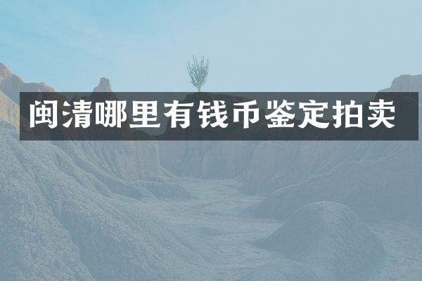 闽清哪里有钱币鉴定拍卖