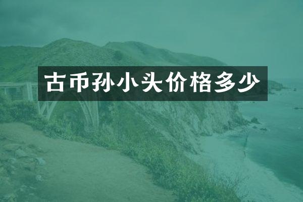 古币孙小头价格多少