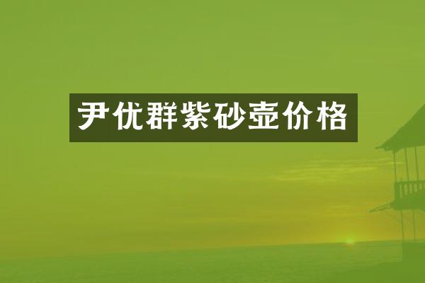 尹优群紫砂壶价格