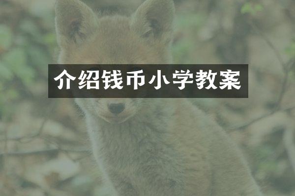 介绍钱币小学教案