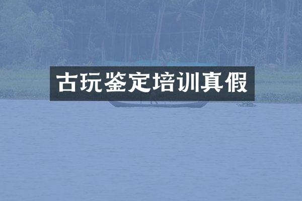 古玩鉴定培训真假