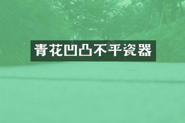 青花凹凸不平瓷器