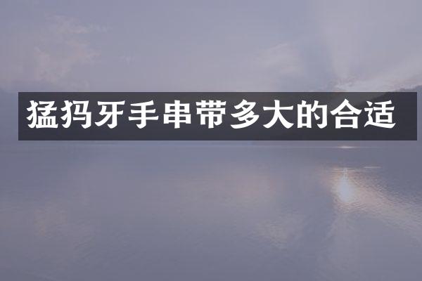 猛犸牙手串带多大的合适