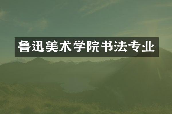 鲁迅美术学院书法专业