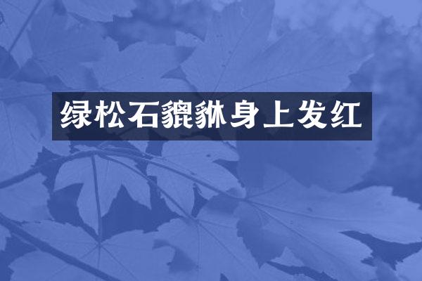 绿松石貔貅身上发红