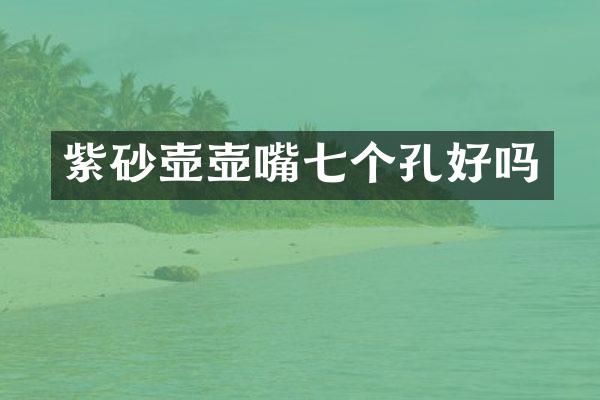紫砂壶壶嘴七个孔好吗