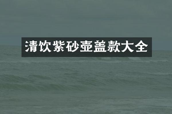 清饮紫砂壶盖款大全