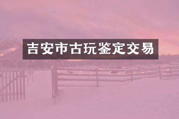 吉安市古玩鉴定交易
