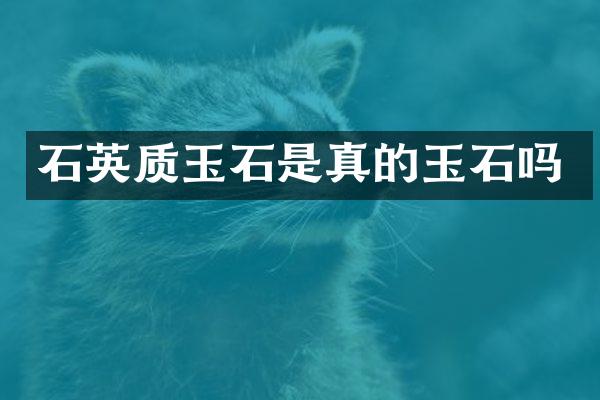 石英质玉石是真的玉石吗