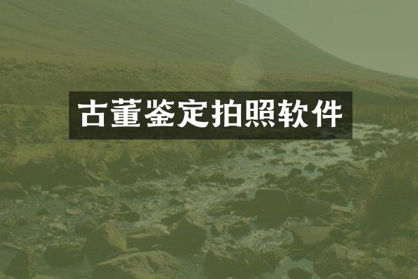 古董鉴定拍照软件