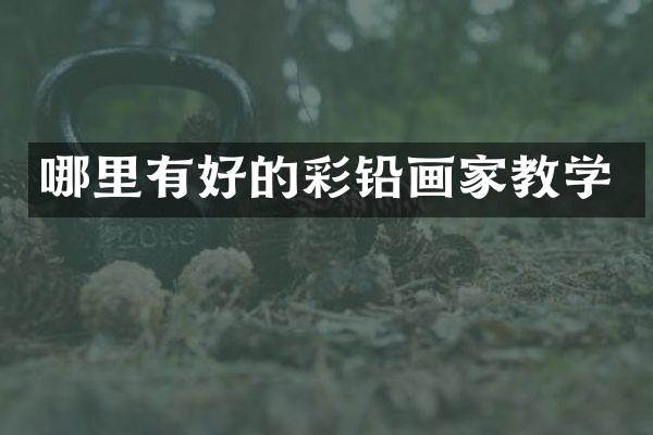 哪里有好的彩铅画家教学