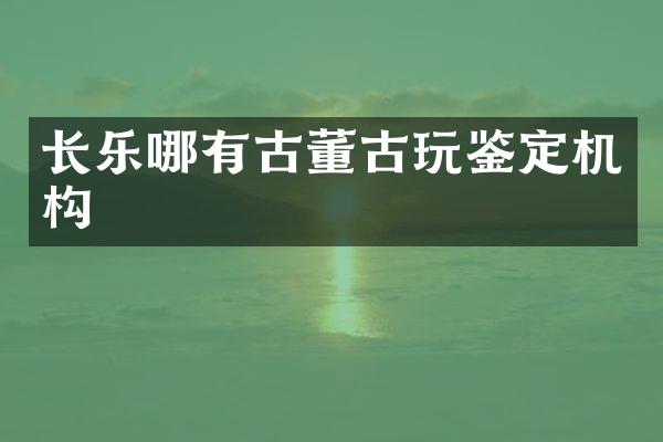 长乐哪有古董古玩鉴定机构