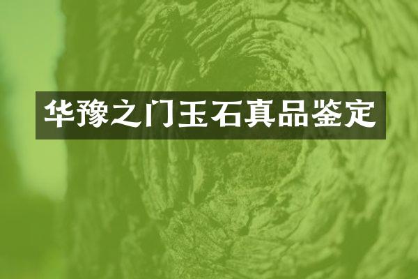 华豫之门玉石真品鉴定