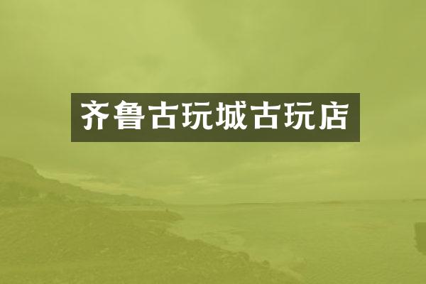 齐鲁古玩城古玩店