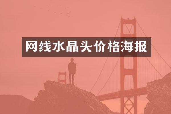 网线水晶头价格海报