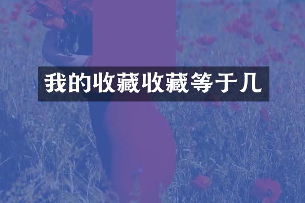 我的收藏收藏等于几