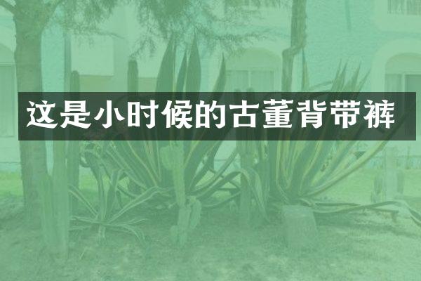 这是小时候的古董背带裤