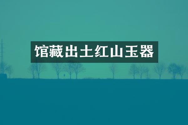 馆藏出土红山玉器
