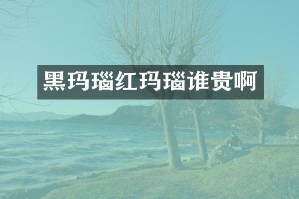 黑玛瑙红玛瑙谁贵啊