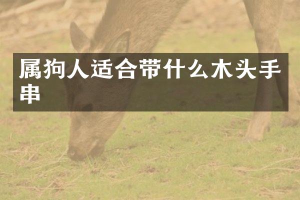 属狗人适合带什么木头手串