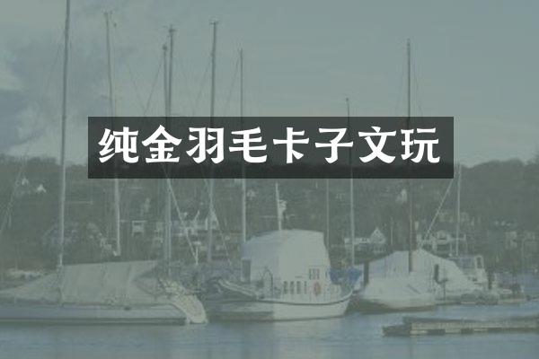 纯金羽毛卡子文玩