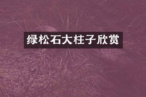 绿松石大柱子欣赏