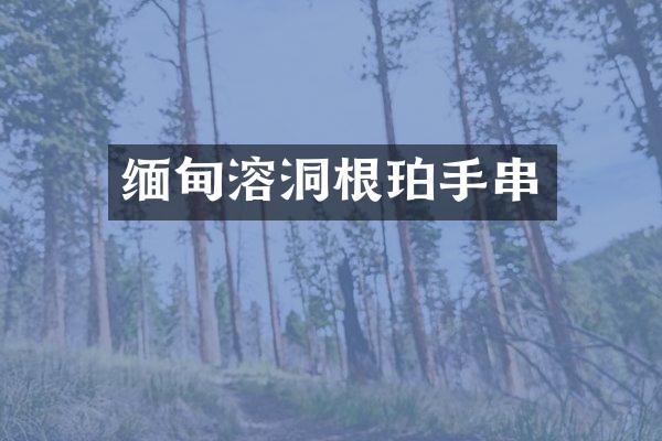 缅甸溶洞根珀手串