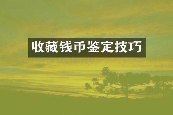 收藏钱币鉴定技巧