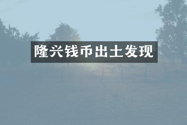 隆兴钱币出土发现