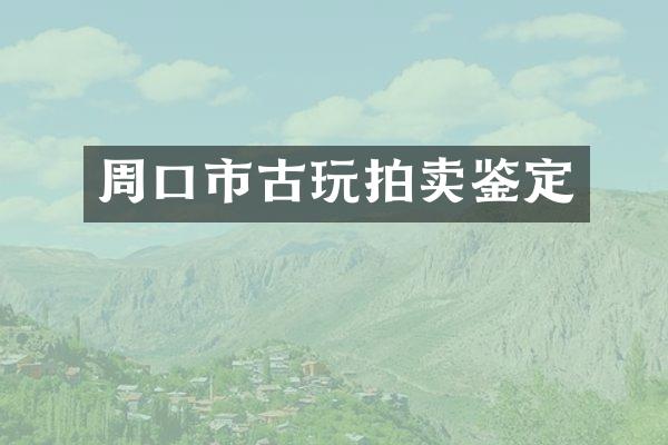 周口市古玩拍卖鉴定