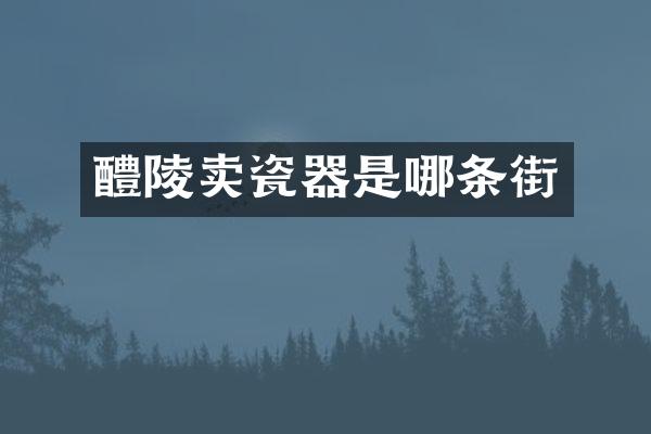 醴陵卖瓷器是哪条街