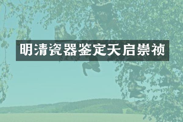 明清瓷器鉴定天启崇祯