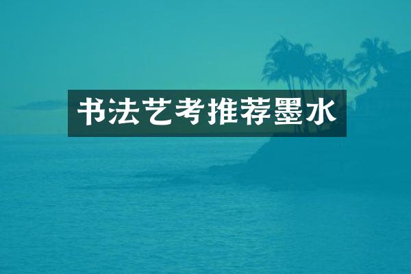 书法艺考推荐墨水