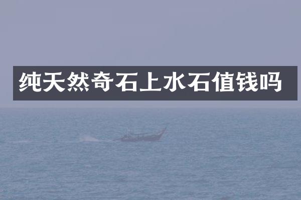 纯天然奇石上水石值钱吗