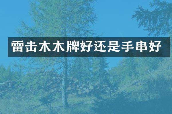雷击木木牌好还是手串好