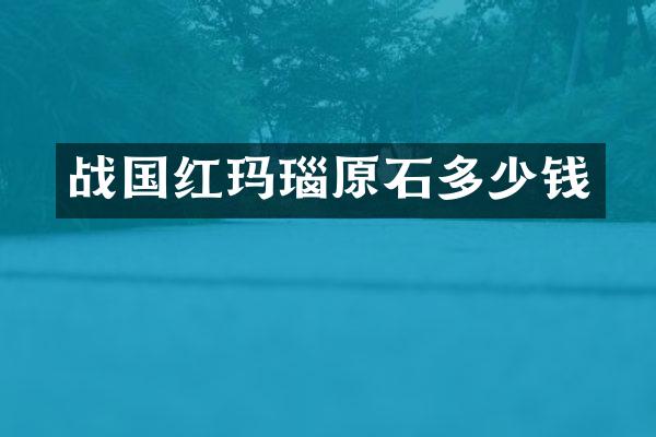 战国红玛瑙原石多少钱