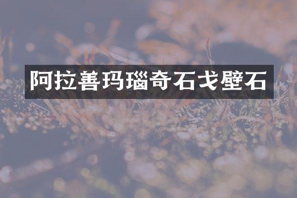 阿拉善玛瑙奇石戈壁石