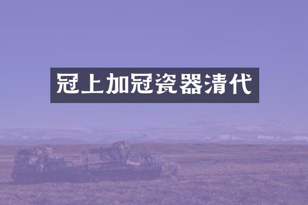 冠上加冠瓷器清代