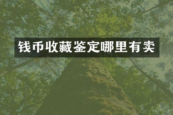 钱币收藏鉴定哪里有卖