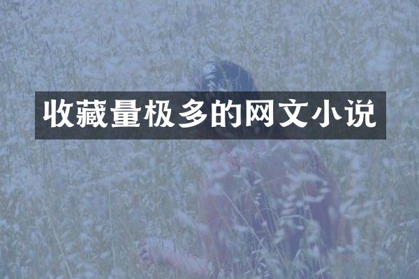 收藏量极多的网文小说